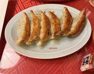 Gyoza  at Vegan Izakaya Masaka (ヴィーガン 居酒屋 真さか)- Kyoto in Kyoto