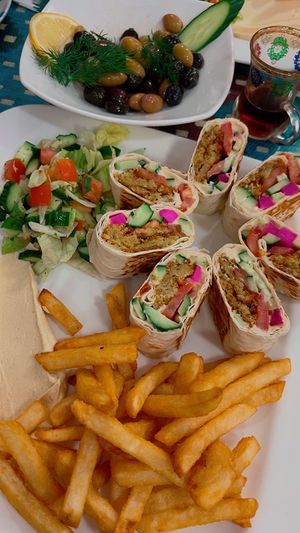 Vegan falafel platter   at Tomah in Hamilton