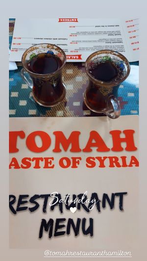 Free special tea   at Tomah in Hamilton