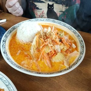 Massaman curry with tofu at Thai Imbiss in Cologne