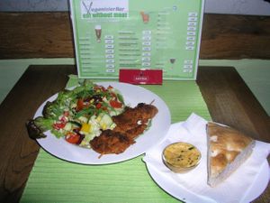 Soja-Medaillon-Spieß at VeganisierBar in Essen