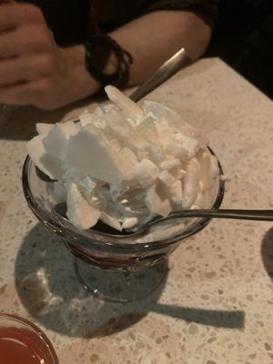 Meringue dessert  at Schwein in Vienna