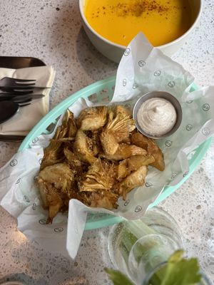 Artichoke fried  at Schwein in Vienna