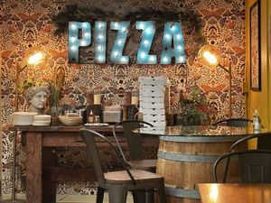 A gorgeous restaurant   at Flour Girl & Flame in West Allis