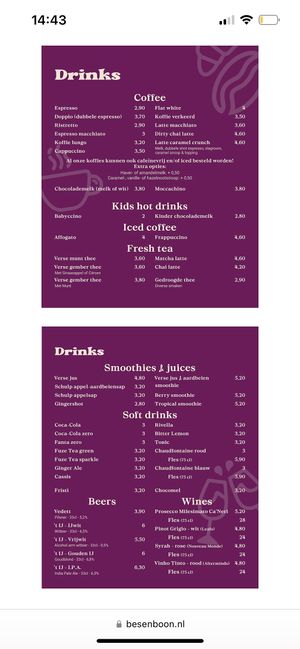 Drinks   at Bes & Boon in Eindhoven