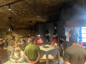 demonstration!  at Edelweiss Cooking School in Salzburg