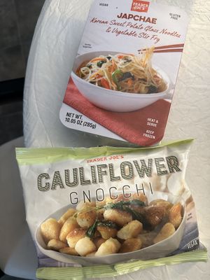 Haven’t tried either of these yet but they are in my moms freezer so I am prepared!  at Trader Joe's in Rochester