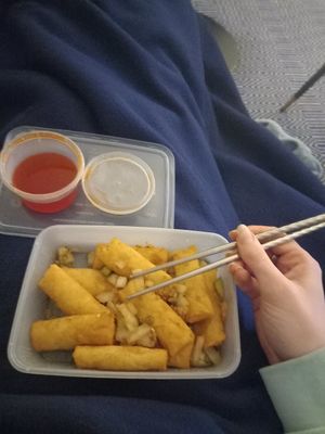 Salt and pepper vegetable spring rolls at The Wokshop Dundee in Dundee