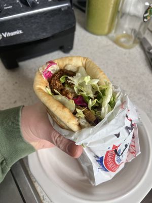 Falafel Super Pita Sandwich   at Gyro SABABA in Seattle
