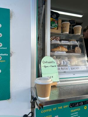 Vegan lemon slice at Bruce Bay Coffee Cart in Bruce Bay