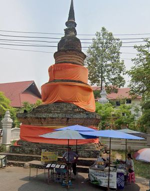   at Coconut and Taro Desserts Stall in Chiang Mai