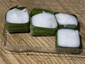   at Coconut and Taro Desserts Stall in Chiang Mai