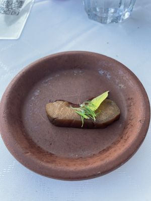 Black apple, fresh larch, pineapple sage  at TestTafel in Amsterdam