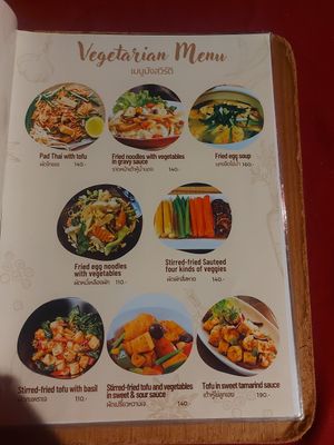 Menu at Samed Villa Resort Restaurant in Koh Samet
