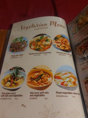 Menu at Samed Villa Resort Restaurant in Koh Samet