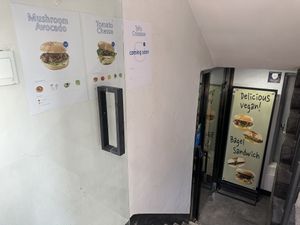 Entrance to the restaurantt  at Pureun Deli - 푸른델리 in Seoul