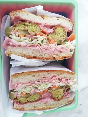 Falafel sando at Qubik Mutfak in Mugla