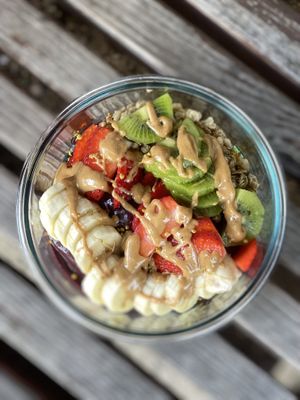 Warrior Açaí Bowl with peanut butterr  at Warrior Açaí in Kailua