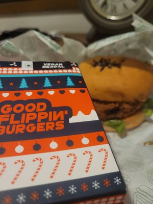 Vegan seagal burger at Good Flippin Burgers in Mumbai