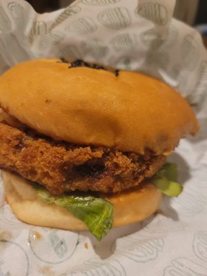 Vegan seagal burger at Good Flippin Burgers in Mumbai