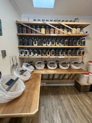 Bulk beans & grains  at The Glass Jar in Dennis