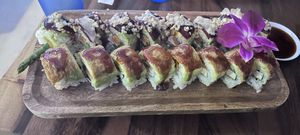 101 east roll and sweet baby roll   at The Buzz Sushi & Market in Santa Cruz