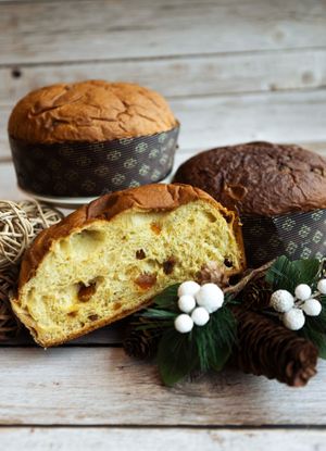 PANETTONE ARTIGIANALE VEG, GUSTO CLASSICO E CON GOCCE DI CIOCCOLATO at Doppio Zero in Carpi