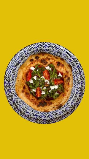 Vegan pizza at San Pizzerino in Novi Sad