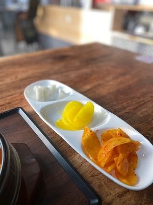 Kaffeinie Place - Vegan kimchi at Kaffeine Place - Bar & Restaurant in Grand Rapids