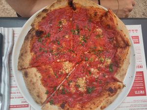 Marinara at Berberè Pizzeria Porta Saragozza in Bologna