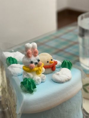 Cake decorations  at Pini Cake House in Seoul