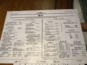 Breakfast menu  at SaltyBeer Restaurant and Bar in Hikkaduwa