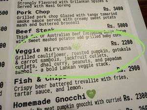 The Veggie Nirvana was sooo good!   at SaltyBeer Restaurant and Bar in Hikkaduwa