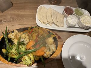 Vegetable fajitas  at The Broadstraik Inn  in Westhill