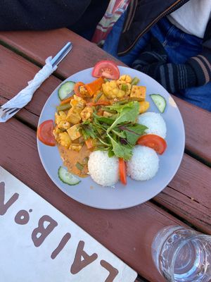 Curry (vegan) at Laibon in Cesky Krumlov