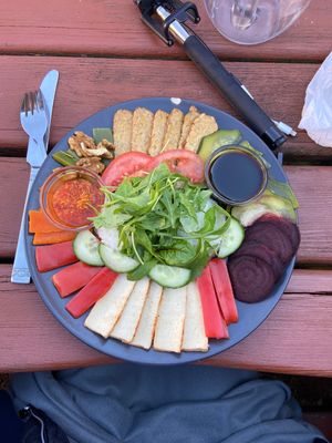 Tempeh (vegan) at Laibon in Cesky Krumlov