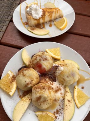 A very tasty dessert!  at Laibon in Cesky Krumlov