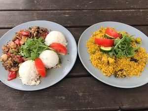 Delicious food  at Laibon in Cesky Krumlov