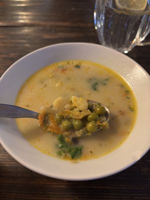 Daily soup   at Laibon in Cesky Krumlov