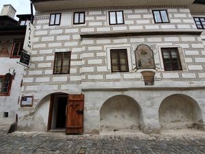 The entrance at Laibon in Cesky Krumlov