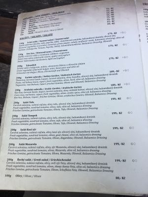 Side dishes at Laibon in Cesky Krumlov