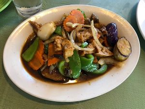 Eggplant stir fry  at Thai Phooket  II in Goodlettsville