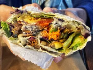 Jackfruit wrap at Vegitat - Klybeckstrasse in Basel