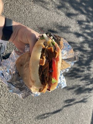 Vegan Döner with Seitan   at Vegitat - Klybeckstrasse in Basel