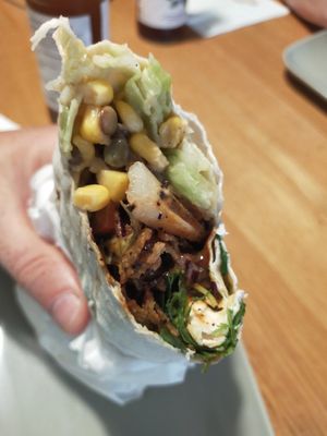 Wonderfully tasty kebab at Vegitat - Klybeckstrasse in Basel