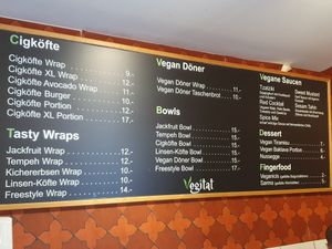 Nice menu! at Vegitat - Klybeckstrasse in Basel