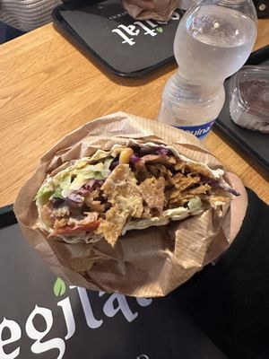 Seitan wrap with tahini & sweet mustard sauce   at Vegitat - Klybeckstrasse in Basel