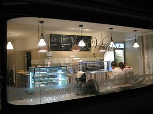 View from the outside at Vegitat - Klybeckstrasse in Basel