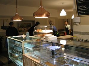 Counter and owner at Vegitat - Klybeckstrasse in Basel