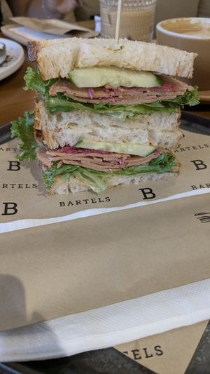 Thai sandwich with vegan bologna at Bartels - Asok in Bangkok